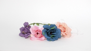 Couronne de fleurs Rose Geant (multicolore)
