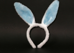 Serre-tête Lapin Bleu/blanc