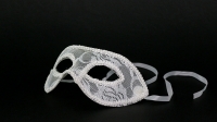 Masque Dentelle Rigide Blanc