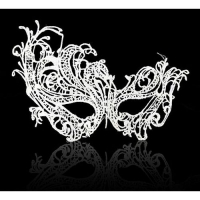 Masque Dentelle Tissu Blanc