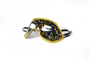 Masque de venise noir et or