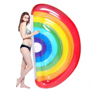 Bouée matelas arc-en-ciel