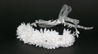 Couronne fleurs Dahalia (blanc)