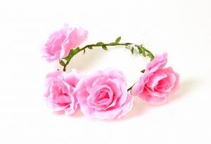 couronne de fleurs (rose)